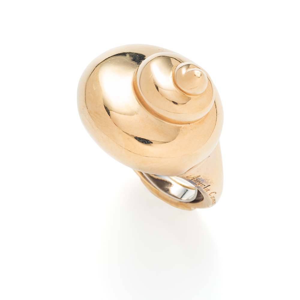 Angela Cummings For Tiffany & Co. Gold Shell Ring