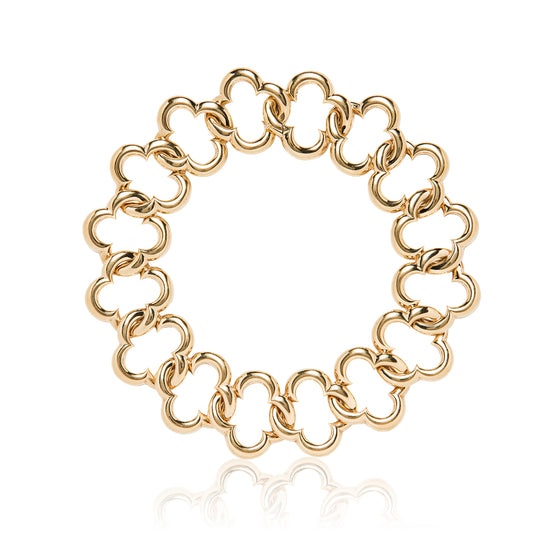 Van Cleef & Arpels 18K Gold "Alhambra" Collar Necklace