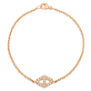 Keynes 18K Small Signature Diamond Hexagon Chain Bracelet